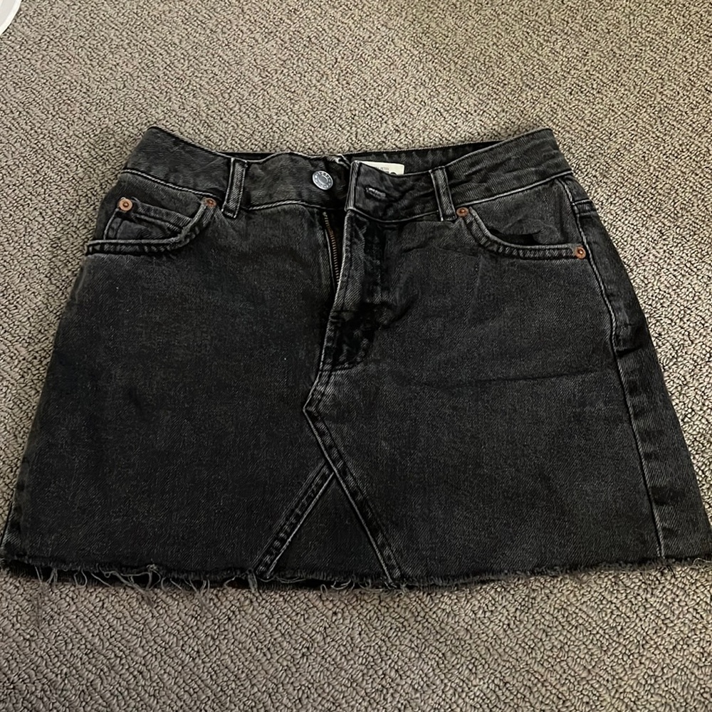 Denim mini skirt